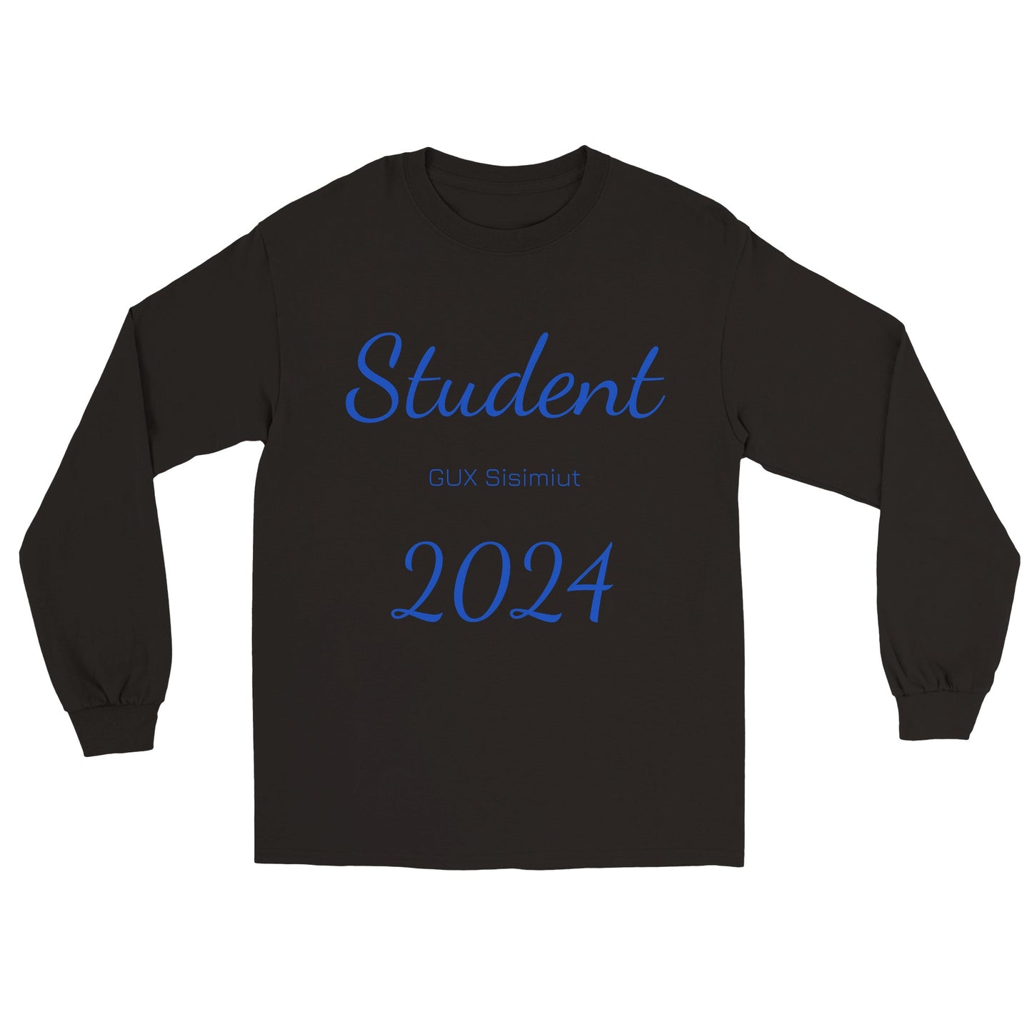 Student 2024 Klassisk Trøje - Blå Tekst