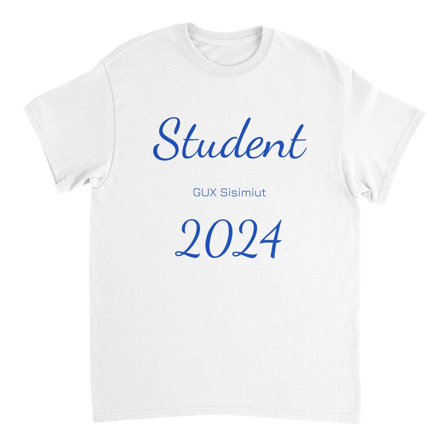 Student 2024 T-shirt - Blå Tekst
