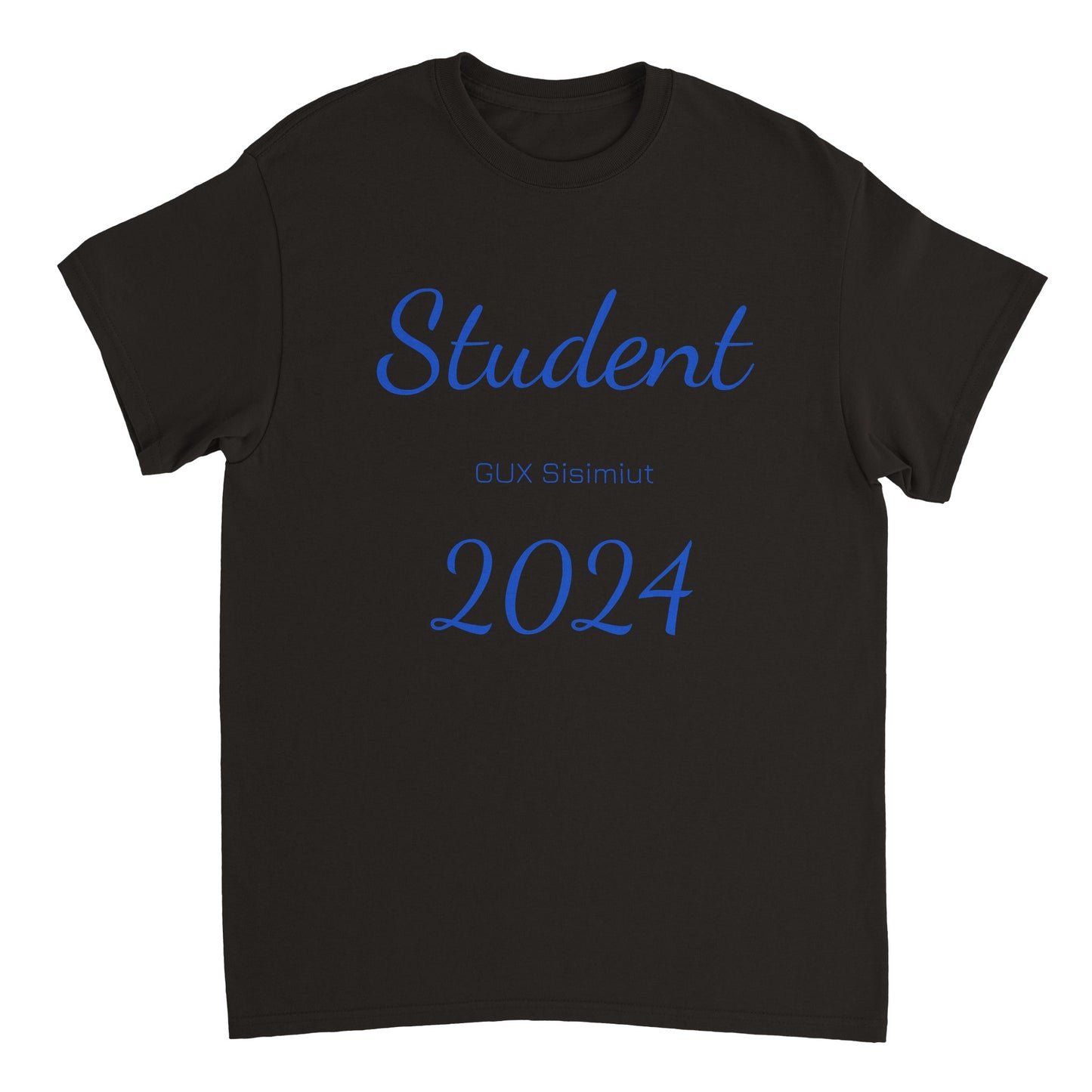 Student 2024 T-shirt - Blå Tekst