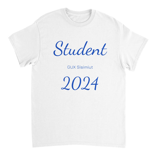 Student 2024 T-shirt - Blå Tekst