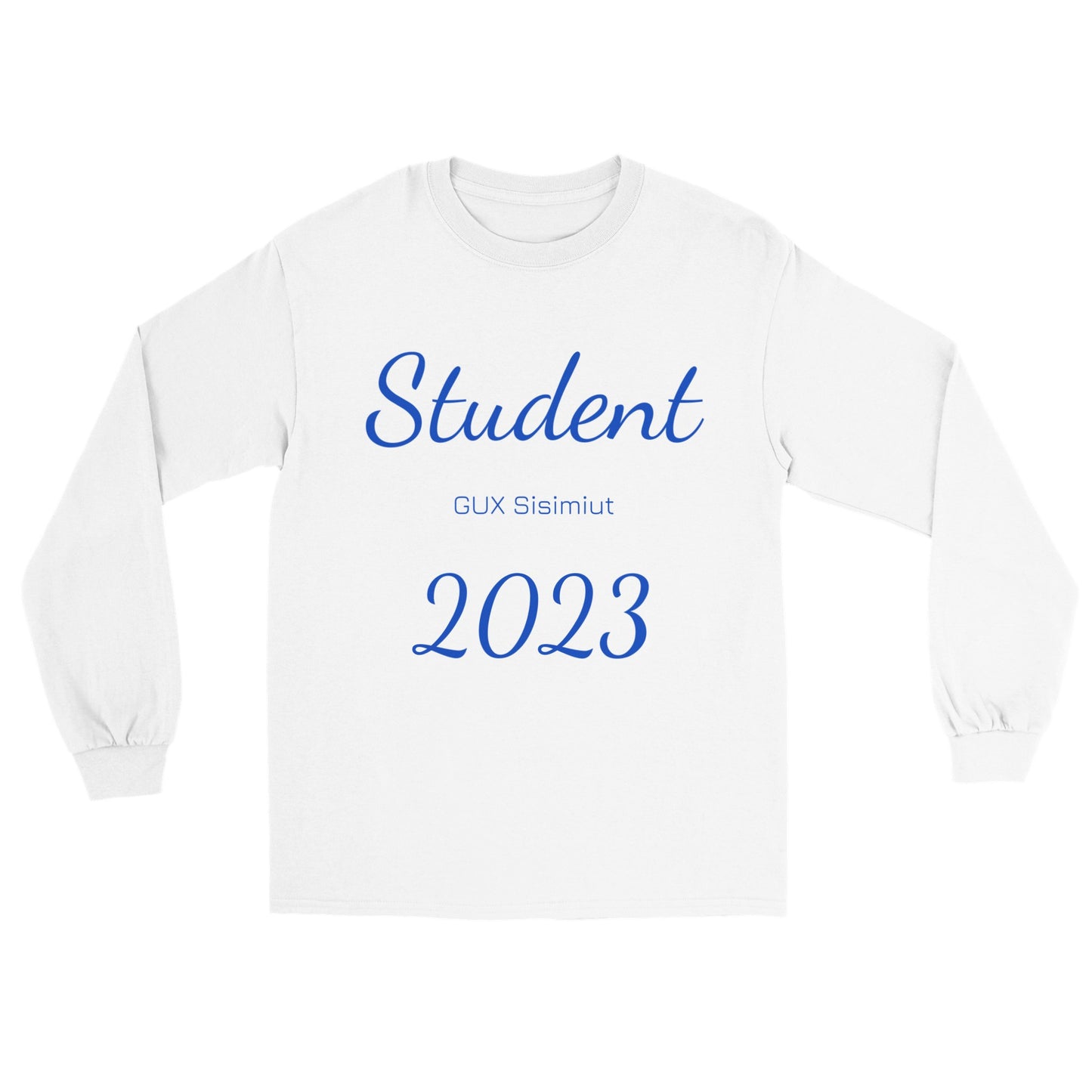 Student 2023 Klassisk Trøje - Blå Tekst