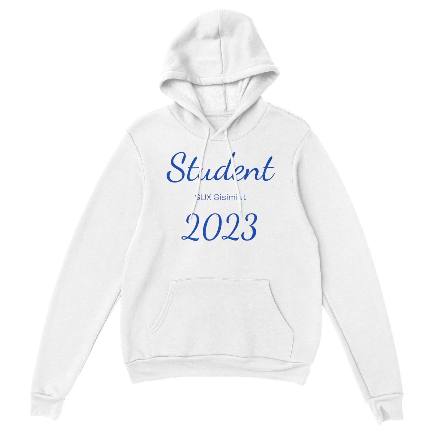 Student 2023 Klassisk Hoodie - Blå Tekst